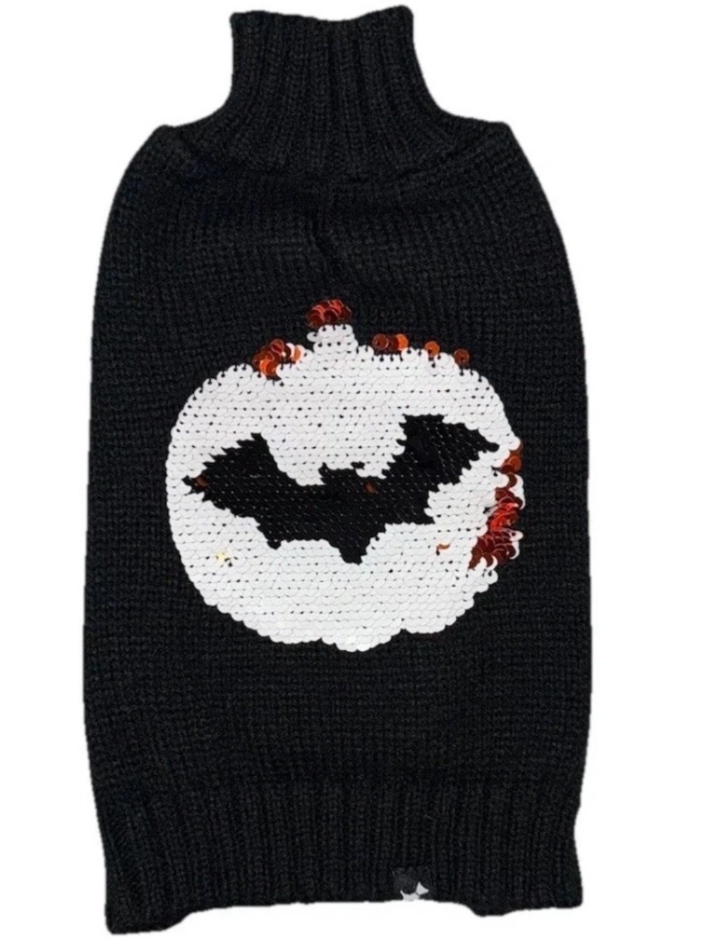 Dog Halloween Sweater Bat Design Black Size Small